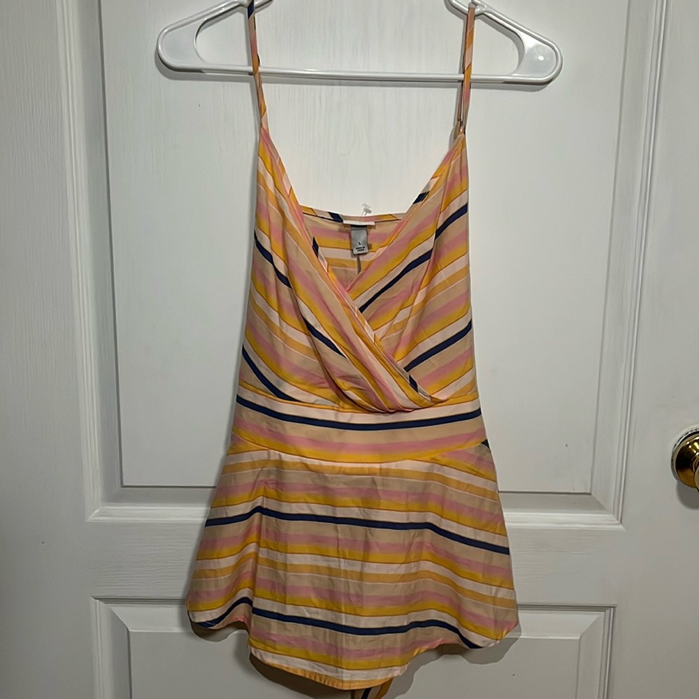 A New Day Tank Top with back tie NWT large